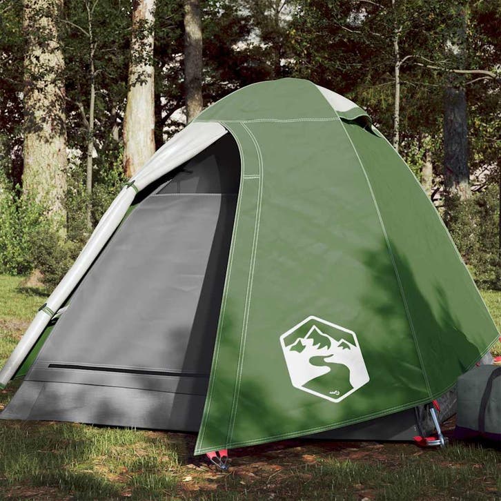 vidaXL Koepeltent 2-persoons waterdicht groen, Caravanes & Camping, Tentes, Envoi
