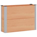 vidaXL Verhoogde plantenbak Bruin 100 x 30 x 72 cm alu., Tuin en Terras, Verzenden, Nieuw