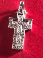 Hanger - 18 karaat Witgoud - Witte stenen