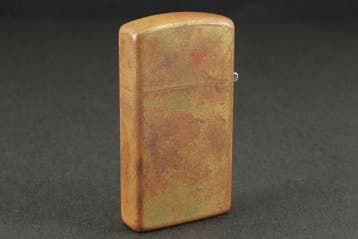 Zippo - Slim Brass Patina - Zakaansteker - Messing