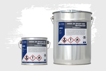 Wixx 2K Epoxy 650 Extreme Betoncoating Wit 5L, Verzenden, Nieuw, Wit