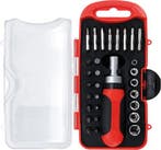 Bit-/dopsleutelset met rateldraaigreep voor bits, omschakelb, Auto-onderdelen, Banden en Velgen, Verzenden, Nieuw