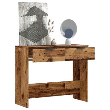 vidaXL Wandtafel 90x36x75 cm bewerkt hout oud houtkleurig, Verzenden, Nieuw
