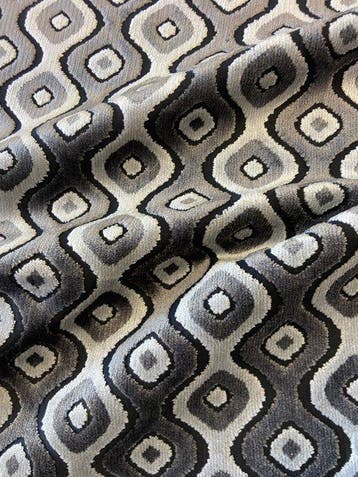 Prachtig jacquardfluweel met geometrisch patroon -