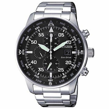 Citizen - NO RESERVE PRICE - Aviator Chrono - Eco Drive -, Nieuw