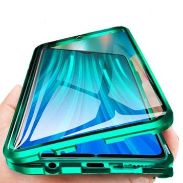 Xiaomi Redmi Note 8 Magnetisch 360° Hoesje met Tempered, Verzenden