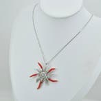 Bloedkoraal - Zilver - Ketting met hanger - CORALLO