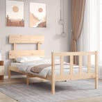 vidaXL Bedframe zonder matras massief grenenhout 90x200 cm, Verzenden