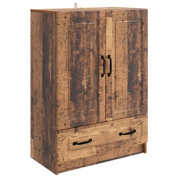 vidaXL Dressoir met lade Oud hout 66 x 34,5 x 92 cm Bewerkt, Huis en Inrichting, Verzenden, Nieuw