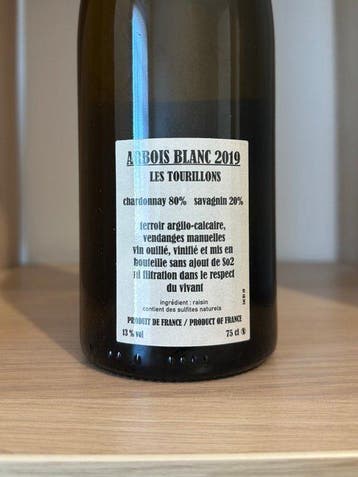 2019 Bruyère Houillon Les Tourillons - Arbois - 1 Fles