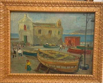 Angela Carugati (1881-1977) - Paesaggio marino