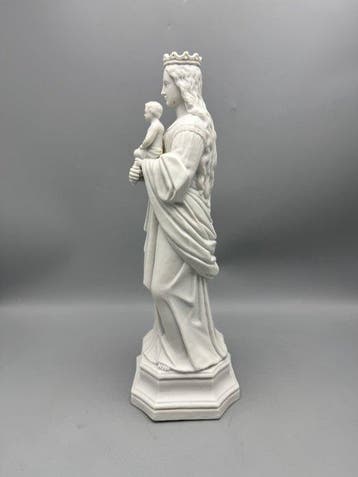 Beeld, Maria met Kind - 34 cm - Porselein, Antiek en Kunst