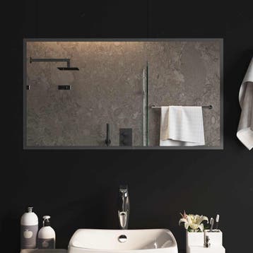 vidaXL LED Badkamerspiegel Transparant 90 x 50 cm gehard, Verzenden, Nieuw