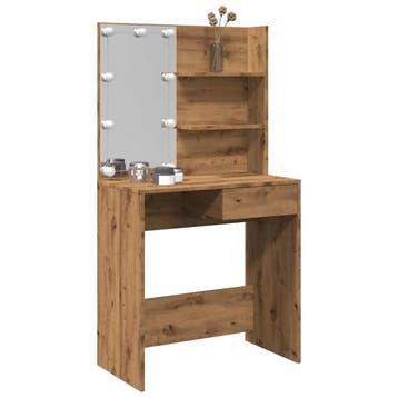 vidaXL Kaptafel met LED-verlichting 74,5x40x141 cm, Huis en Inrichting, Verzenden, Nieuw