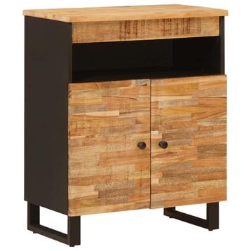 vidaXL Bijzetkast Bruin 60 x 33 x 75 cm Massief Mango Hout, Verzenden