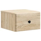 vidaXL Muurbevestigde Nachttafel Sonoma Eiken 34,5 x 33 x 20, Verzenden