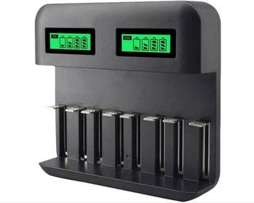 DrPhone BL9 Batterijlader 8 Poorten 1.2V AA / AAA / SC / C /, Telecommunicatie, Mobiele telefoons | Telefoon-opladers, Verzenden
