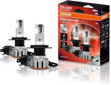 Osram Night Breaker LED Start H4 Street Legal Set | +230%, Verzenden, Nieuw