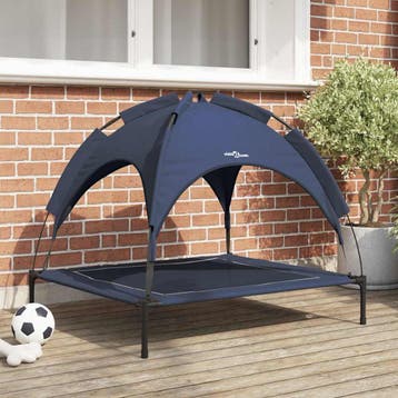 vidaXL Hondenbed Marineblauw 90 x 81 x 80,5 cm Staal, Dieren en Toebehoren, Honden-accessoires, Verzenden, Nieuw