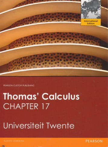 Thomas Calculus chapter 17, Verzenden