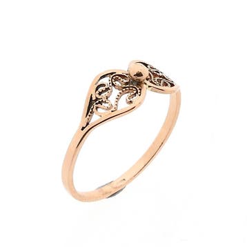 Roségouden ring, Handtassen en Accessoires, Ringen, 18 tot 19, Gebruikt, Ophalen of Verzenden, Dame