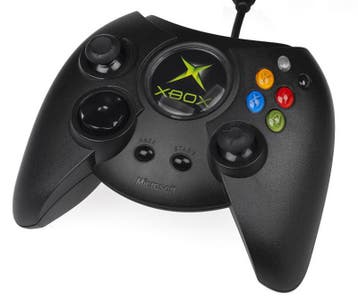 Microsoft Xbox Classic Duke Controller Zwart + Breakaway..., Games en Spelcomputers, Ophalen of Verzenden, Zo goed als nieuw