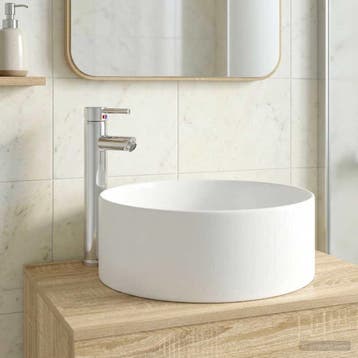 vidaXL Badwasbak Chroom 40,5 x 40,5 x 15,5 cm Metaal, Verzenden, Nieuw