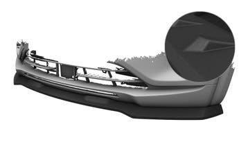 Cup spoilerlip met ABE voor Dacia Spring Electric CSL843-S, Verzenden