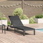 vidaXL Ligstoel Zwart 206 x 62,5 x 74 cm poly rattan, Verzenden, Nieuw