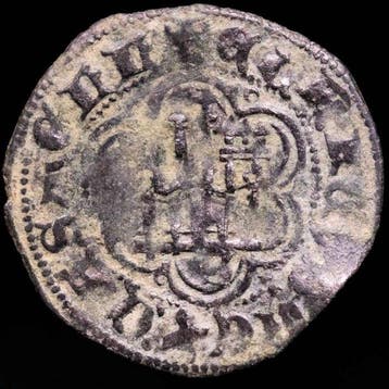. Koningrijk Castilië Enrique III (1390-1406). Blanca, Postzegels en Munten