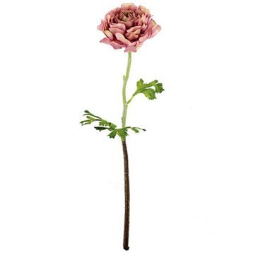 Chloe Ranonkel Vintage Roze Zijdenbloem 51 cm per stuk, Nieuw