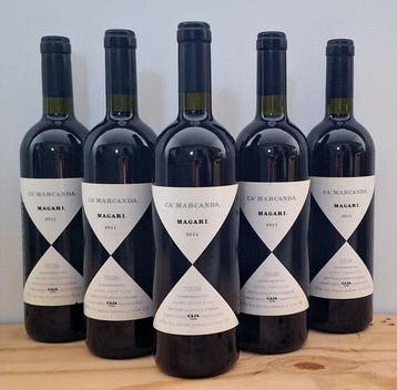 2011 Gaja CaMarcanda Magari - Toscane IGT - 5 Flessen (0.75, Nieuw