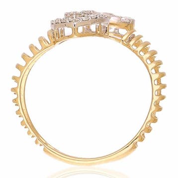 Ring - 18 karaat Geel goud - 0.72ct. tw. Diamant