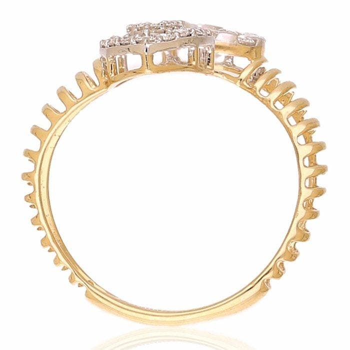Ring - 18 karaat Geel goud - 0.72ct. tw. Diamant, Bijoux, Sacs & Beauté, Bagues