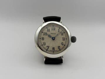 Rolex - Antique WW1-era Watch Sterling Silver Case,