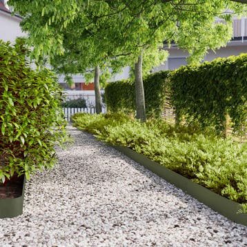vidaXL Gazonrand 30 st 15 x 103 cm Staal Olijfgroen, Jardin & Terrasse, Traverses & Bordures, Verzenden