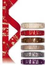 Vilt lint viltband bedrukt met sterren 72 pearl zilver 2 cm, Huis en Inrichting, Nieuw