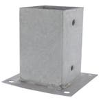 Starx Paalhouder op plaat 92x92 mm verzinkt, Doe-het-zelf en Bouw, Nieuw