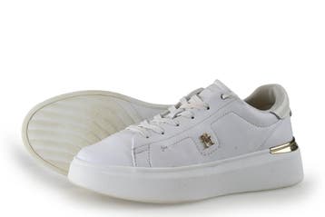 Tommy Hilfiger Sneakers in maat 39 Wit, Verzenden, Wit, Zo goed als nieuw, Sneakers