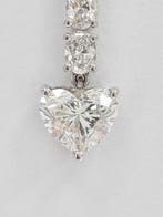 Ketting met hanger - 14 karaat Witgoud - 4.18ct. tw. Diamant