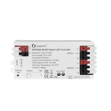GLEDOPTO GL-C-014WL ledcontroller - digitaal - wifi (WLED), Hobby & Loisirs créatifs, Composants électroniques, Verzenden