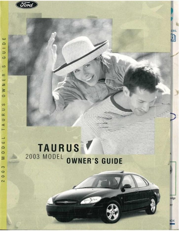2003 FORD TAURUS INSTRUCTIEBOEKJE ENGELS (USA), Auto diversen, Handleidingen en Instructieboekjes
