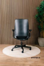 Zwarte Steelcase Amia Bureaustoel - Refurbished Met Garantie, Verzenden, Zwart, Zo goed als nieuw, Bureaustoel