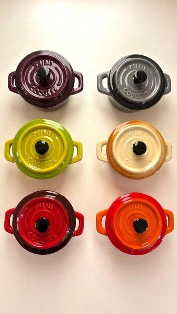 Style Le Creuset - Braadpan (6) - Geglazuurd keramiek -