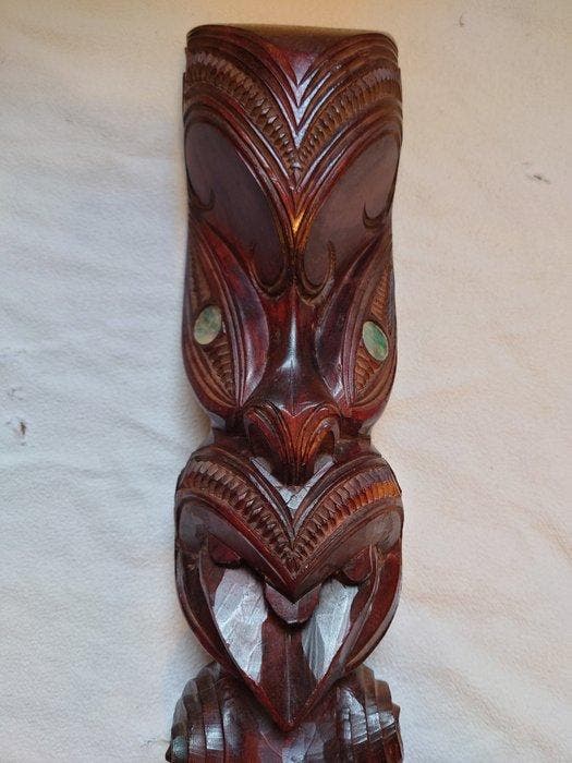 Heim Getekend - TekoTeko - Maori - Nieuw-Zeeland (Zonder, Antiek en Kunst, Kunst | Niet-Westerse kunst