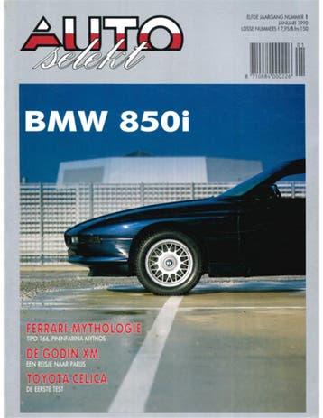 1990 AUTO SELEKT MAGAZINE 01 NEDERLANDS, Nieuw