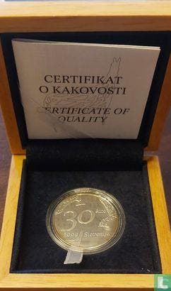 Slovenië 30 euro 2009 (PROOF) 100th anniversary of the b.., Postzegels en Munten, Munten | Europa | Euromunten, Verzenden, Overige landen