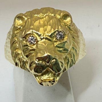 Ring - 18 karaat Geel goud Diamant (Natuurlijk)
