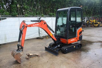 Veiling: Minigraver Kubota KX016-4 Diesel 2014, Ophalen