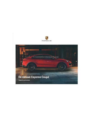 2020 PORSCHE CAYENNE COUPE HARDCOVER BROCHURE NEDERLANDS, Nieuw